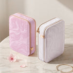 Load image into Gallery viewer, Double Zipper Jewelry Box PU Leather Storage Case N6G104