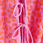 Load image into Gallery viewer, Leopard Print Tie Front Cardigan Women Round Neck N5A848