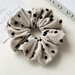 Load image into Gallery viewer, Velvet Polka Dot Scrunchy Women Retro Hair Tie S5P765