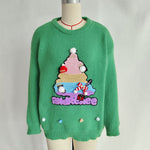 Load image into Gallery viewer, Retro Christmas Tree Pullover Sweater Women N5A635