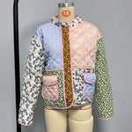 Load image into Gallery viewer, Panel Patchwork Puffer Jacket Women N5A567