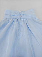 Load image into Gallery viewer, Light Blue Chiffon Cape Dress Women Half High Neck N5A925