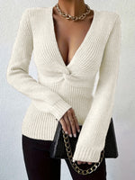 Load image into Gallery viewer, Slim Fit Knit Top Women Multiple Colors N5A588