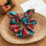 Load image into Gallery viewer, Christmas Style Scrunchy Hair Tie With Bow S5P637