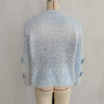 Load image into Gallery viewer, Gradient 3D Floral Knit Sweater Women Round Neck N5A856