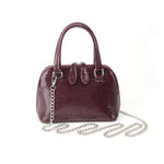 Load image into Gallery viewer, Burgundy Stone Texture Shell Bag Women N6C036