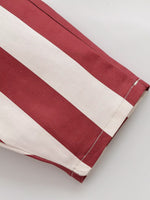 Load image into Gallery viewer, High Waist Slimming Stripe Tapered Jeans Red White N6H131