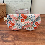 Load image into Gallery viewer, Vintage Floral Embroidery Cotton Love Glasses Case N6F133