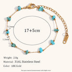 Load image into Gallery viewer, Crushed Stone Chain Steel 18K Plated Hand Linked S5P121