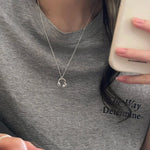 Load image into Gallery viewer, Sweet Edgy Headphone Bow Pendant Necklace Women N6A162