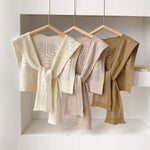 Load image into Gallery viewer, Thick Knit Square Shawl Hollow Twist Women N6H241