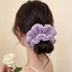 Load image into Gallery viewer, Gentle Ruched Bloom Scrunchie Women N6D007