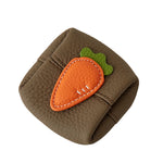Load image into Gallery viewer, Top Grain Leather Carrot Coin Purse Mini Organizer N6G092