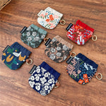 Load image into Gallery viewer, Heavy Embroidery Fabric Earphone Pouch Travel N6F151