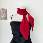Load image into Gallery viewer, Crinkle Scarf Multi Way Hair Neck Bag Tie Solid Color M5A323
