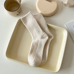 Load image into Gallery viewer, Winter Thermal Wool Blend Crew Socks Striped Cuffed M5A303