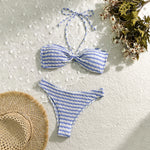 Load image into Gallery viewer, Sexy Striped Bikini Set Beach Swimwear Women N6A068