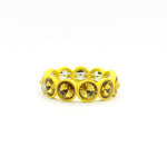 Load image into Gallery viewer, Enamel Flower Bangle Color Crystal Glass Stove S5P031