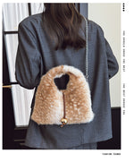 Load image into Gallery viewer, Furry Chain Shoulder Bag Women Daily Casual Crossbody S5P721