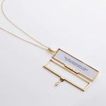 Load image into Gallery viewer, Openable Photo Locket Geometric Necklace Women N6E114