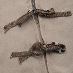 Load image into Gallery viewer, Gray Tie Back Heart Cardigan Pure Color Open Front N5A800