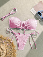 Load image into Gallery viewer, Sexy Tie Side Solid Towel Bikini Multi Color Women N5A979