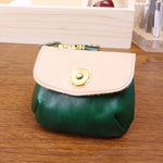 Load image into Gallery viewer, Two Tone Genuine Leather Coin Earphones Pouch N6B139