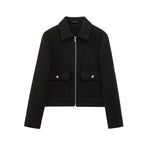 Load image into Gallery viewer, Zipper Detail Soft Jacket Women Multiple Colors N5A561