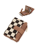 Load image into Gallery viewer, Grid Check Leopard Print Card Holder Wallet Purse N6G088