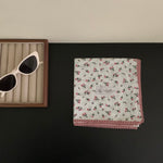 Load image into Gallery viewer, Vintage Floral Pure Cotton Small Square Scarf Women M5A340