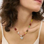 Load image into Gallery viewer, Colorful Bird Bead Necklace Dopamine Layering S5P891