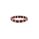 Load image into Gallery viewer, Semi Circle Bead Bangle Alloy Vitreous Enamel S5P266