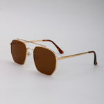 Load image into Gallery viewer, Retro Metal Double Bridge Square Sunglasses N6B221