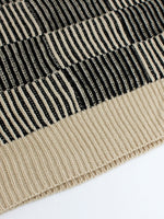 Load image into Gallery viewer, Checkered Knit Sweater Round Neck Long Sleeve N6B038