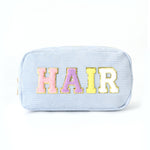 Load image into Gallery viewer, Corduroy Letter Print Makeup Bag Women S5P728