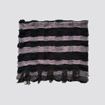 Load image into Gallery viewer, 35% Wool Cutout Plaid Scarf Women M5A298