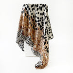 Load image into Gallery viewer, Leopard Print Spliced Satin Square Scarf 90cm N6G220
