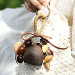 Load image into Gallery viewer, Natural Bodhi Seed Handheld Chime Bag Charm Gift Set N6F305