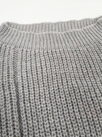 Load image into Gallery viewer, Solid Off-Shoulder Knit Pullover Distressed Edge N6G264