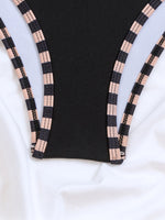 Load image into Gallery viewer, Black Conservative One Piece Swimsuit Women N6A073