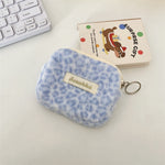 Load image into Gallery viewer, Leopard Print Faux Fur Pouch ID Card Coin Wallet S5P858