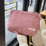 Load image into Gallery viewer, Corduroy Cosmetic Organizer Multi Compartment S5P323