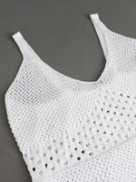 Load image into Gallery viewer, Knitted Long Slit Maxi Dress V Neck Sleeveless Women N6A070