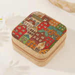 Load image into Gallery viewer, Travel Cork Jewelry Box with Mirror Organizer N6E091