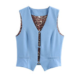 Load image into Gallery viewer, Street Fashion Stretch Denim Vest Women N5A542