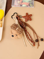 Load image into Gallery viewer, Plush Dog Rope Bag Charm Keychain Mixed Materials S5P941