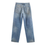 Load image into Gallery viewer, Wide Leg Denim Jeans, Mid-Rise Casual Zipper Pants N6A132