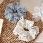 Load image into Gallery viewer, Polka Dot Mesh Scrunchie Women Simple Ponytail N6F081