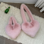 Load image into Gallery viewer, Sweet Punk Heart Bag Faux Fox Fur Crossbody Shoulder S5P773