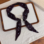 Load image into Gallery viewer, Womens Korean Polka Dot Beaded Scarf Necklace N6K277